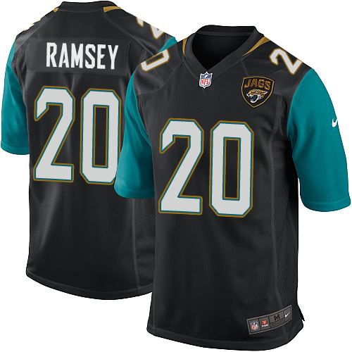 Men's Game Jalen Ramsey Nike Jersey Black Alternate - #20 NFL Jacksonville Jaguars